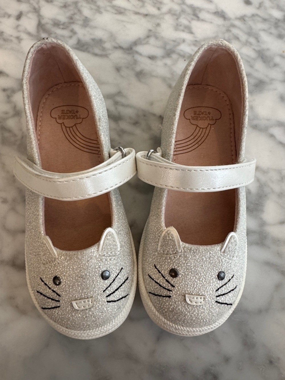 Sparkle Tucker + Tate Cat Mary Jane Toddler Shoes - Silver
